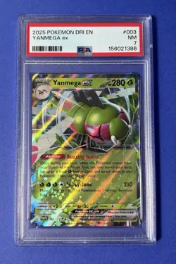 2025 Pokemon DRI EN Yanmega ex #003 PSA 7 NM - Image 1