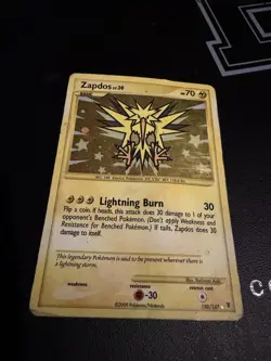 Pokemon Supreme Victors 150/147 Zapdos - Holo Secret Rare - Swirl Damaged - Image 2