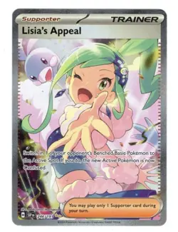 Pokemon Lisia's Appeal SV08 Surging Sparks SIR Full Art Holo Trainer 246/191 EN - Image 1