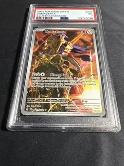 2025 Pokemon Destined Rivals Zamazenta #201/182 PSA 7 - Image 2