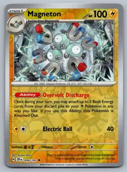 2024 Pokemon Surging Sparks Magneton 059/191 Reverse Holo - Image 1