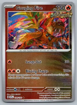 2024 Pokemon Surging Sparks Gouging Fire 038/191 Reverse Holo - Image 1