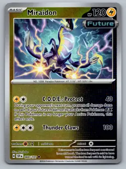 2024 Pokemon Surging Sparks Miraidon 069/191 Reverse Holo - Image 1