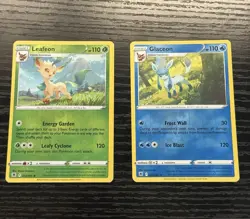 Pokemon Glaceon 038/189 And Leafeon 013/189 Reverse Holo Astral Radiance - Image 1