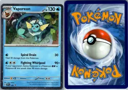 Vaporeon (Cosmos Holo) 168 Scarlet & Violet Promo Pokemon TCG Holo P NM - Image 3