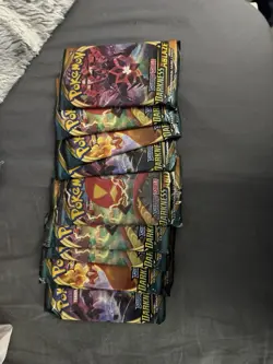 Pokemon TCG Booster Pack Lot of 9 Sealed Packs Darkness Ablaze - Image 1