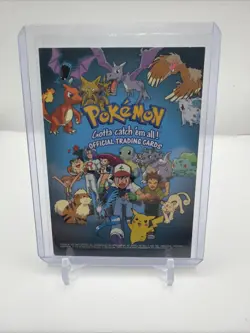 1999 Topps Pokemon Series 1 TV Animation Checklist Blue Logo NNO - Image 1