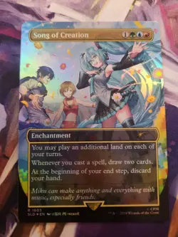 MTG Secret Lair Drop - Hatsune Miku - Song Of Creation - English, FOIL NM - Image 1