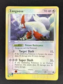 Zangoose 14/100 - EX Sandstorm - Reverse Holo - MP Pokemon TCG - Image 2