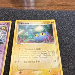 Pokemon TCG EX Hidden Legends Reverse Holo Lot 2 Metang 43/101 Chinchou 57/101 - Image 4