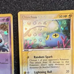 Pokemon TCG EX Hidden Legends Reverse Holo Lot 2 Metang 43/101 Chinchou 57/101 - Image 5