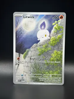 Litwick 101/086 Illustration Rare SV: White Flare Pokemon TCG NM - Image 1