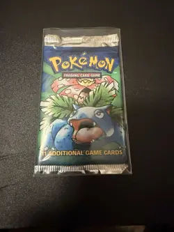 1999 Pokemon Base Unlimited Sealed Light Pack - Venusaur Art - Image 1