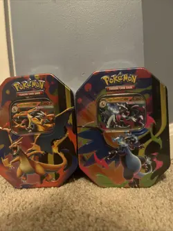 Pokemon Mega Charizard X and Y EX Tin 2 tins - Image 1