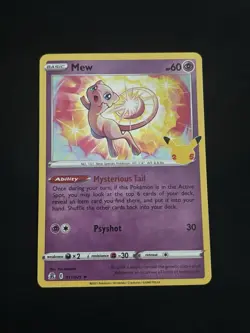 Mew 011/025 Celebrations Holo Pokemon TCG - LP - Image 1