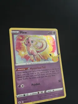 Mew 011/025 Celebrations Holo Pokemon TCG - LP - Image 2