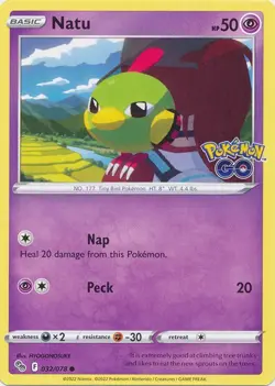 Natu - 032/078 - Common - Pokemon Go - Near Mint - Image 1