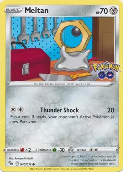 Meltan 045/078 2022 Pokemon Pokemon GO Common Near Mint - Image 1