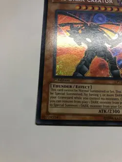 USA Seller Yugioh The Dark Creator PTDN-EN017 Secret Rare 1st Edition NM - Image 4