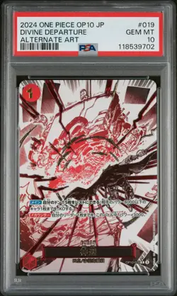 2024 ONE PIECE JAPANESE OP10 Royal Blood Alternate Art Divine Departure - PSA 10 - Image 1