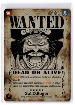 Gol.D.Roger OP09-118 SP Wanted Poster OP09-118 Carrying On His Will Foil NM 🔥 - Image 1