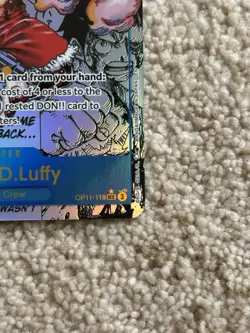 Monkey.D.Luffy (Manga) OP11-118 A Fist of Divine Speed Alt. Art SEC - Image 5