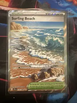 Pokemon TCG Surfing Beach Secret Rare Holo Full Art Stadium 114/086 English - Image 2