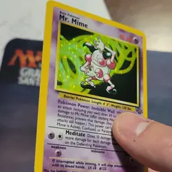 Pokemon TCG Mr. Mime Jungle 6/64 Holo Rare Unlimited - Image 3