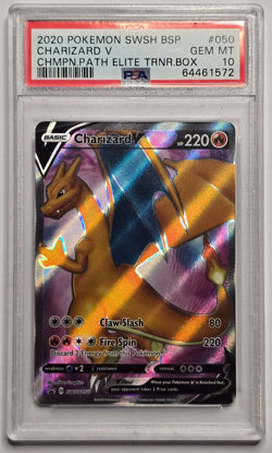 Pokemon TCG, Sword & Shield, Champions Path Charizard V SWSH050. PSA 10. - Image 1