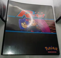 Vintage Pokemon Team Rocket Wizards of the Coast 3 Ring Binder Folder Jesse - Image 1