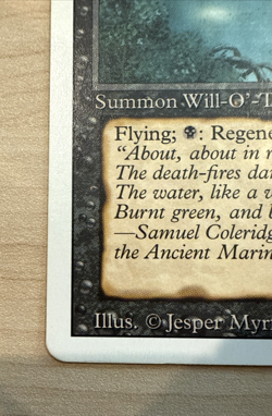 NEAR MINT Will-o'-the-Wisp Magic The Gathering MTG Revised Edition Regular - Image 5