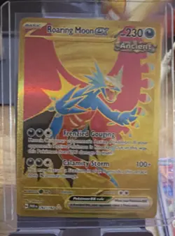 Pokemon Roaring Moon ex 262/182 SV04: Paradox Rift Hyper Rare Holo English - Image 1