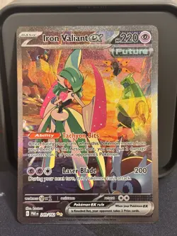 Pokemon Paradox Rift Iron Valiant EX 249/182 Special Illustration Rare - Image 1
