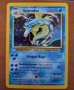 Pokemon TCG Base Set 2 -Gyarados- Holo Rare 7/130 - Image 1