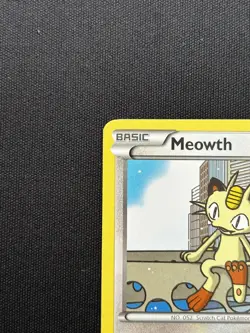 Meowth BW35 Black & White Black Star Promo Regular NM - Image 3