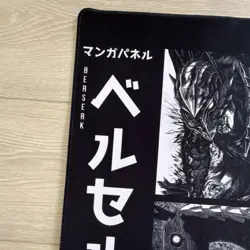 Berserk Guts Manga Panel CCG Playmat Black White Standard 1 Item - Image 2