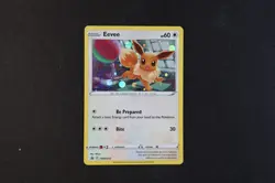 Eevee SWSH212 Holo Shiny Pokemon TCG Card Black Star Promo 2022- Light Play - Image 1
