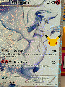 Reshiram Full Art from the 2011 Black & White expansion Holo / Shiny. Excl cond. - Image 3