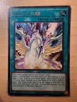 Yugioh Card Game Golden Rule BLMR-EN035 Secret Rare 1st Edition NM - Image 1