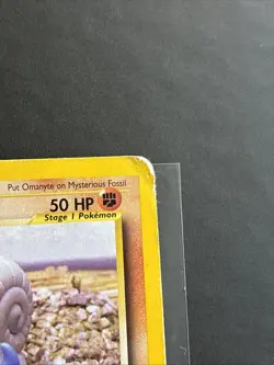 Pokemon TCG Omanyte Neo Discovery Card 60/75 Yuka Morii HP - Image 3