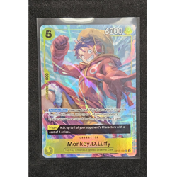 Namco Monkey.D.Luffy OP07-109 One Piece Promotion Cards Super Rare Foil 5/6000 - Image 1