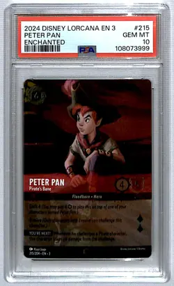 Peter Pan 2024 Into the Inklands Enchanted #215 PSA 10 - Image 1