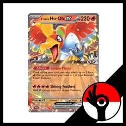 Pokemon TCG: Destined Rivals - 039/182 - Ethan's Ho-Oh Ex - Image 1