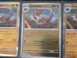 Pokemon TCG - ME03 Tyrantrum 045/088 Rare Holo Lot (3 Cards) - Image 2