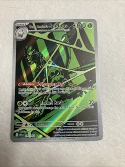Pokemon TCG Team Rockets Spidops Card 187/182 Destined Rivals - Image 1