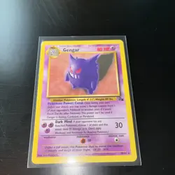 Pokemon TCG Gengar 20/62 Fossil Rare Non Holo Unlimited WOTC Vintage - Image 1