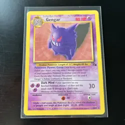 Pokemon TCG Gengar 20/62 Fossil Rare Non Holo Unlimited WOTC Vintage - Image 2