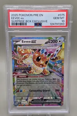 Eevee ex - Prismatic Evolutions Stamped Promo 075/131 Pokemon Card - NM - Image 1