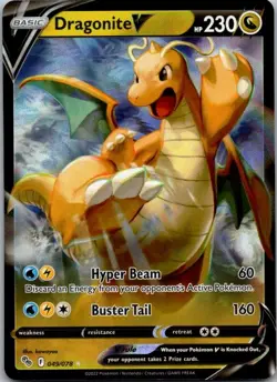 Dragonite V Ultra Rare Pokemon GO 049/078 NM - Image 1