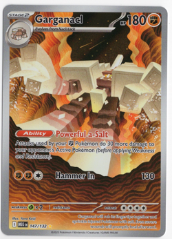 Garganacl 147/132 Mega Evolution Holo Pokemon Card - Image 1